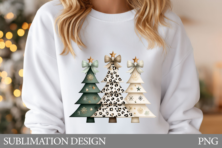 Christmas Tree T-Shirt Design. Christmas Tree Sublimation