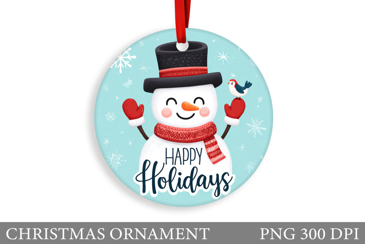 Cute Snowman Clipart Image 5