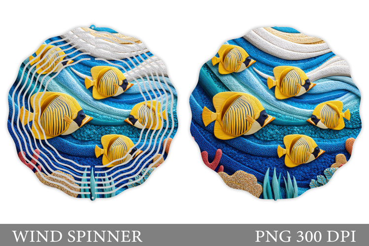 Fish Wind Spinner Design. Fish Wind Spinner Sublimation