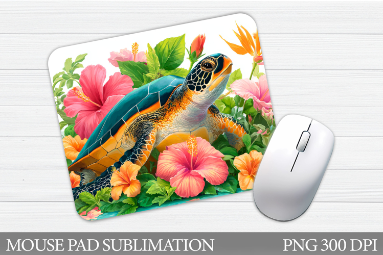 Turtle Mouse Pad Sublimation. Sea Mouse Pad Design
