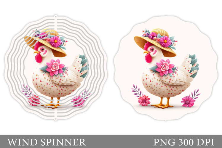 Chicken Wind Spinner Sublimation. Chicken Sublimation