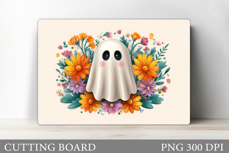 Cute Halloween Cutting Board. Cute Ghost Cutting Board