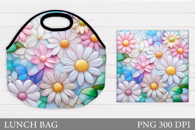 Flowers Lunch Bag. Wildflowers Lunch Bag Sublimation