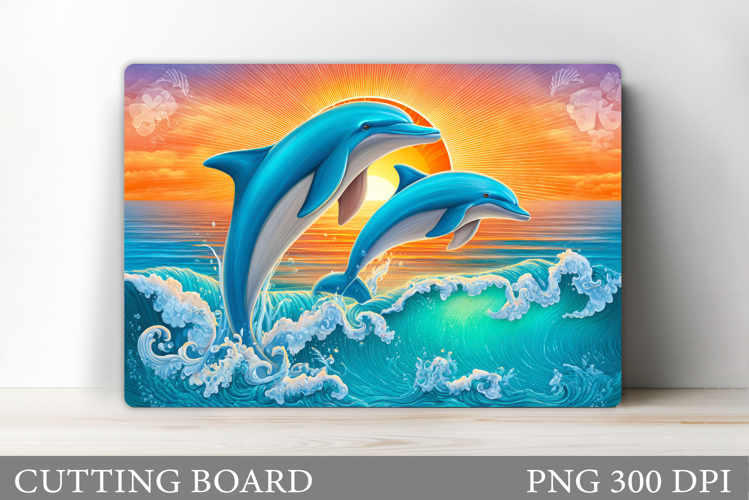 Dolphin Cutting Board Design. Dolphin Sublimation