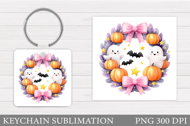 Halloween Keychain Design. Halloween Sublimation