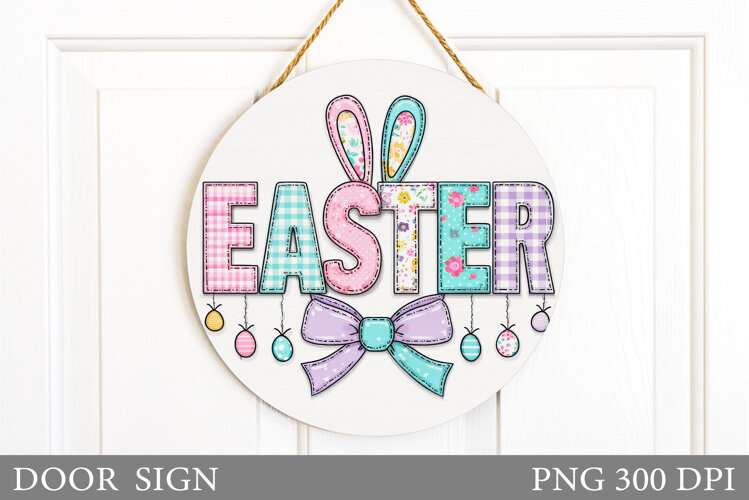 Easter Door Sign Design. Easter Sublimation example image 1
