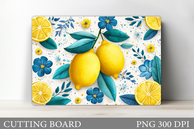 Lemons Cutting Board. Summer Cutting Board Sublimation