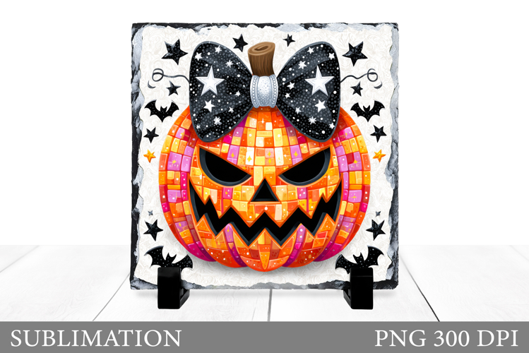 Halloween Pumpkin Slate Design. Halloween Slate Sublimation