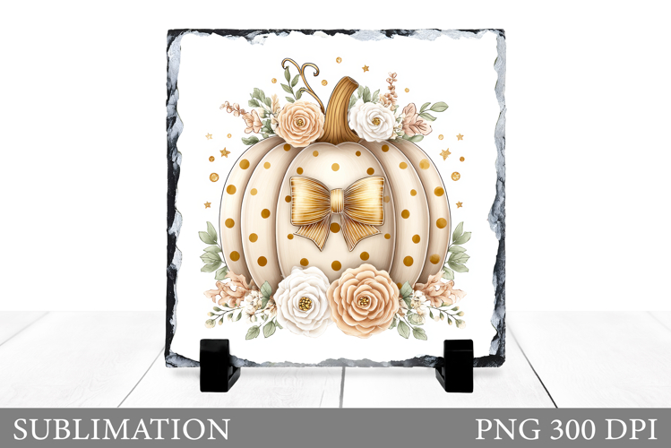 Fall Pumpkin Slate Sublimation. Fall Pumpkin Sublimation