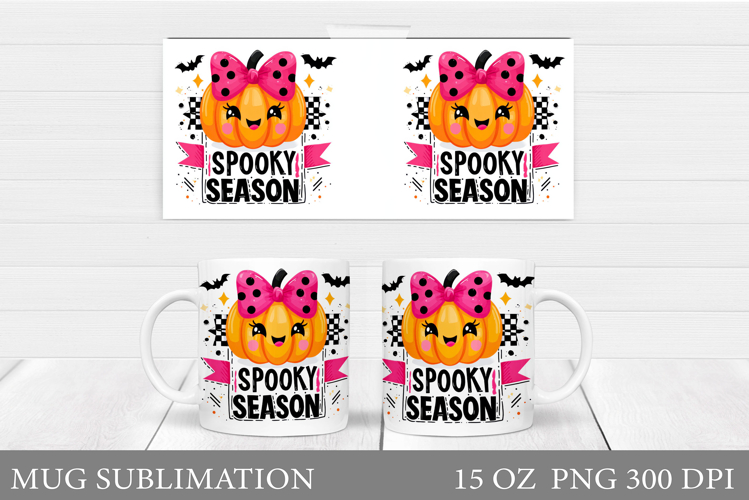 Halloween Pumpkin Mug Design. Halloween Mug Sublimation