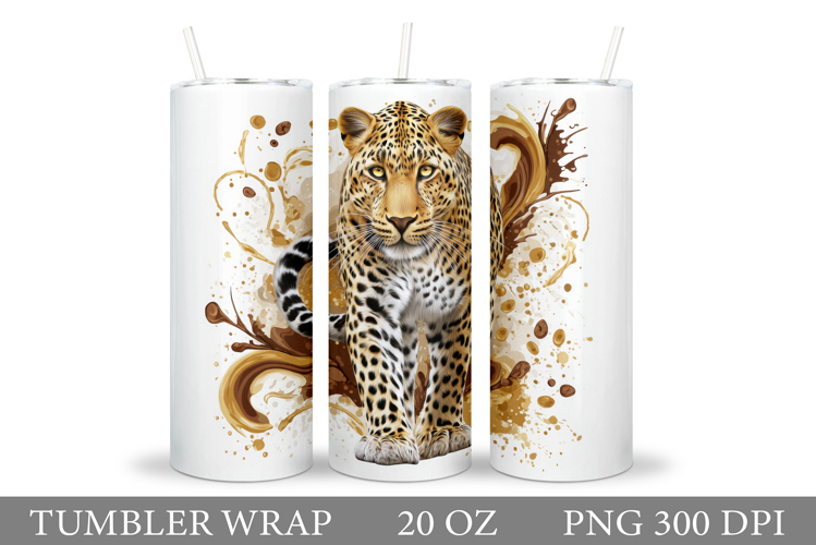 Leopard Tumbler Design. Leopard Sublimation