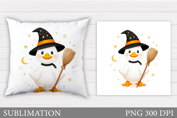 Halloween Goose Pillow Sublimation. Halloween Pillow Design
