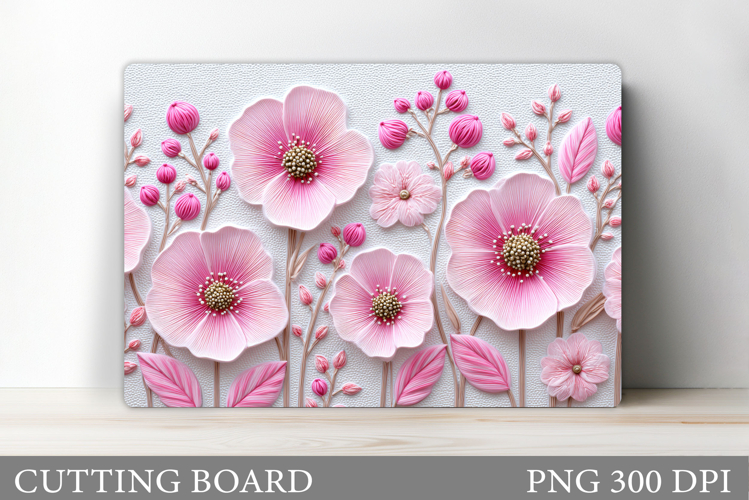 Flowers Cutting Board. Floral Cutting Board Sublimation