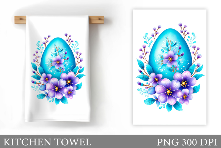 Easter Egg Kitchen Towel. Easter Kitchen Towel Design