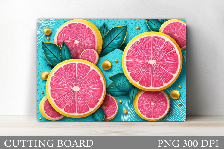 Grapefruit Cutting Board. Summer Cutting Board Sublimation