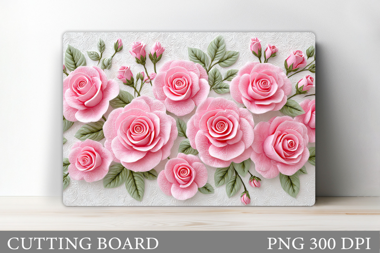Roses Cutting Board. Flowers Cutting Board Sublimation