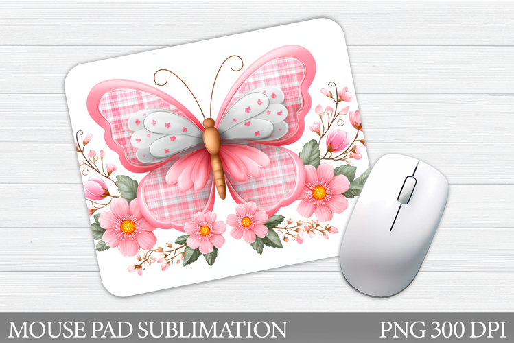 Butterfly Mouse Pad Design. Butterfly Sublimation