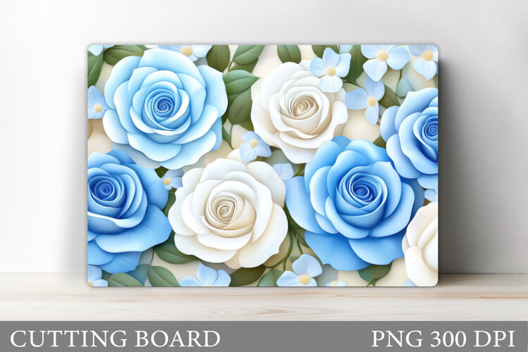Roses Cutting Board. Flowers Cutting Board Sublimation example image 1