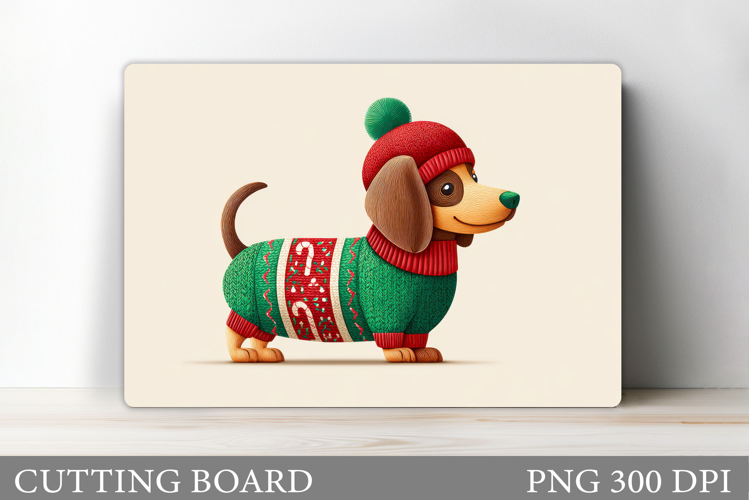 Christmas Dog Cutting Board. Christmas Cutting Board Design