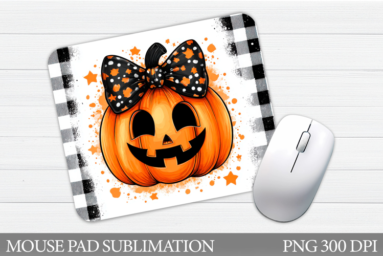 Halloween Pumpkin Mouse Pad. Halloween Mouse Pad Design