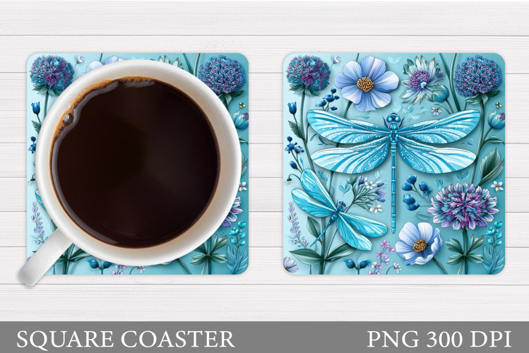 Dragonfly Coaster Design. Dragonfly Sublimation