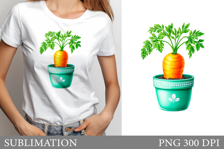 Carrot Sublimation. Carrot T-Shirt Design