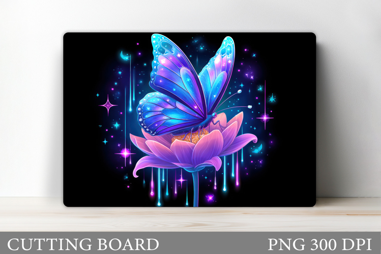 Butterfly Cutting Board. Flowers Cutting Board Sublimation