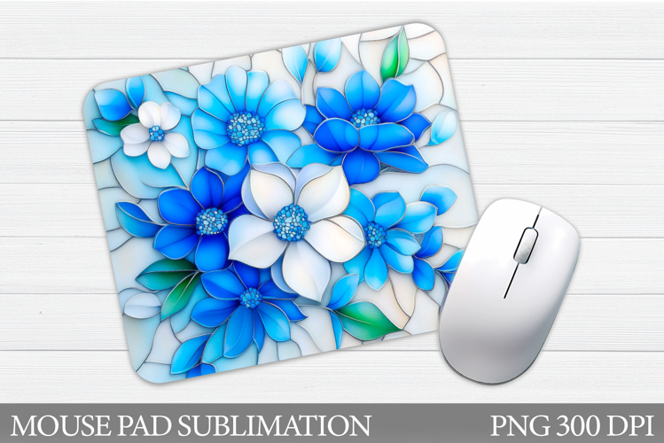 Floral Mouse Pad Sublimation. Flowers Mouse Pad Design