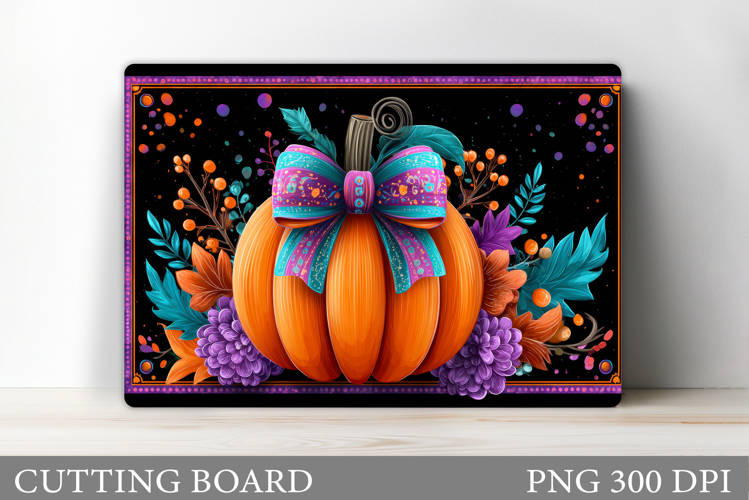 Fall Pumpkin Cutting Board Design. Fall Pumpkin Sublimation