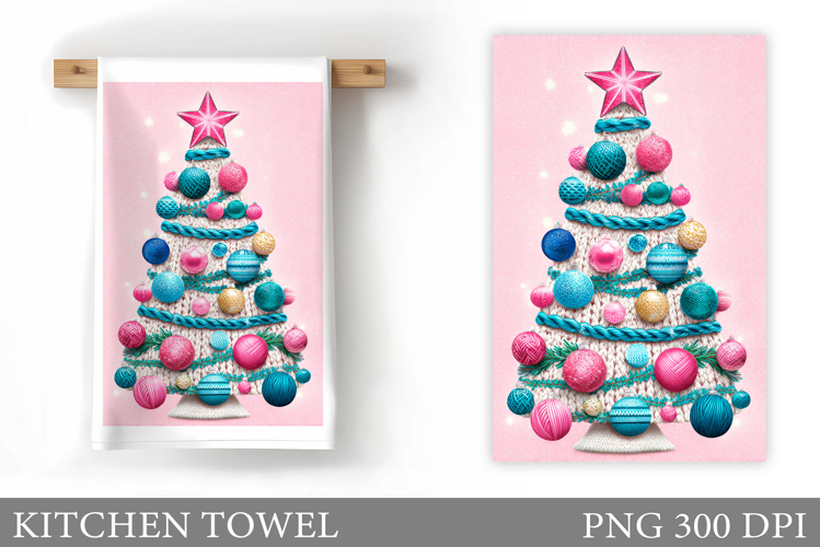 Christmas Tree Kitchen Towel. Christmas Kitchen Towel Design