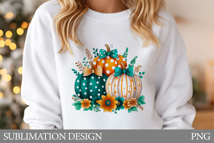 Fall Pumpkin T-Shirt Design. Fall Pumpkin Sublimation