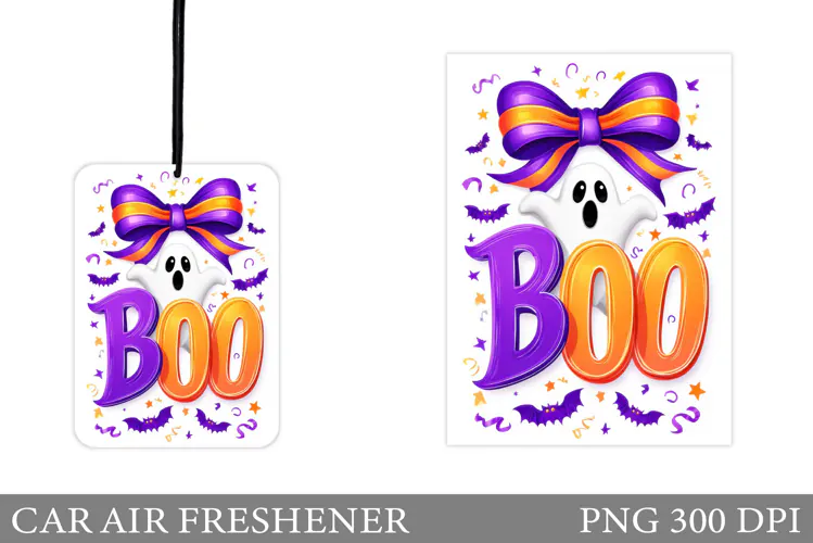 Boo Ghost Car Air Freshener. Halloween Car Air Freshener