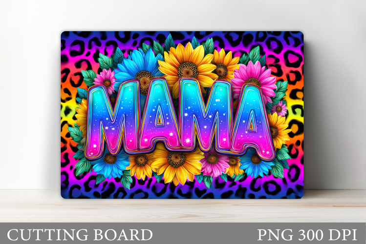 Mother's Day Cutting Board. Floral Cutting Board Sublimation