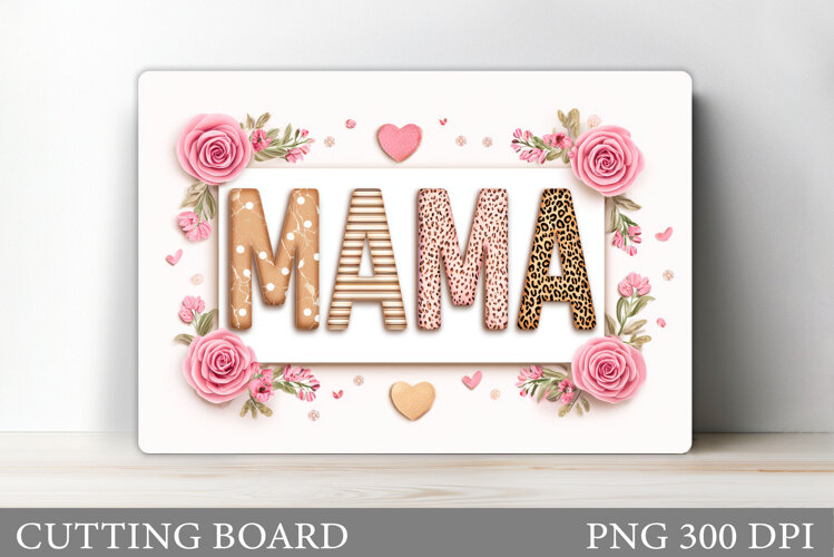 Mother's Day Cutting Board. Mother's Day Sublimation example image 1