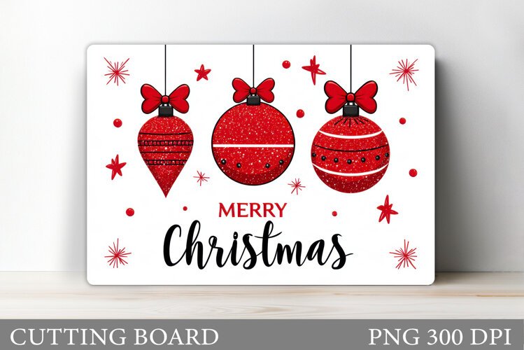 Merry Christmas Cutting Board. Christmas Cutting Board example image 1