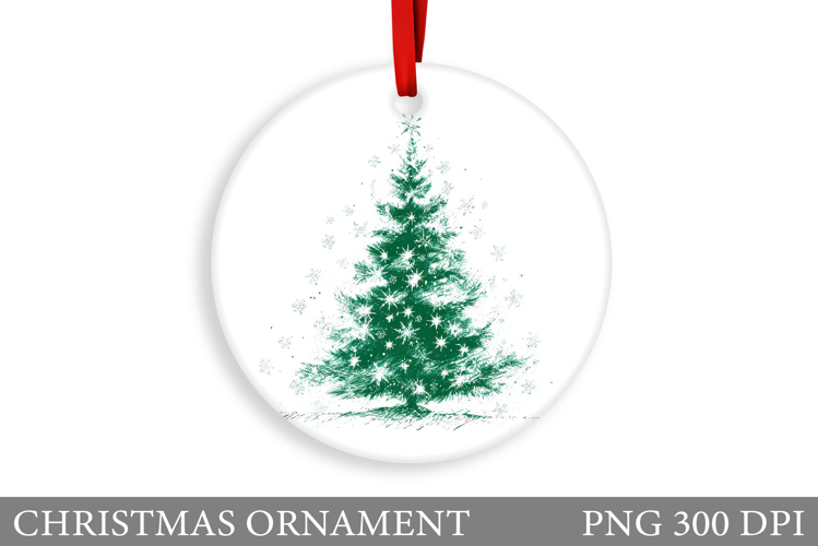 Christmas Tree Christmas Ornament. Winter Christmas Ornament