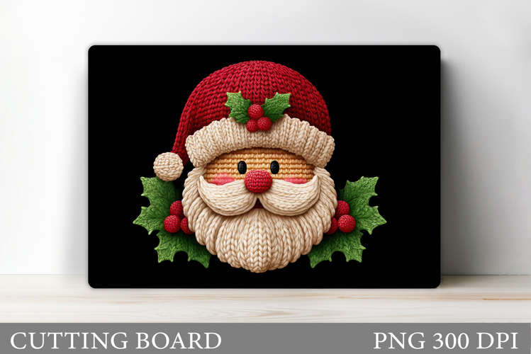 Santa Claus Cutting Board. Christmas Cutting Board
