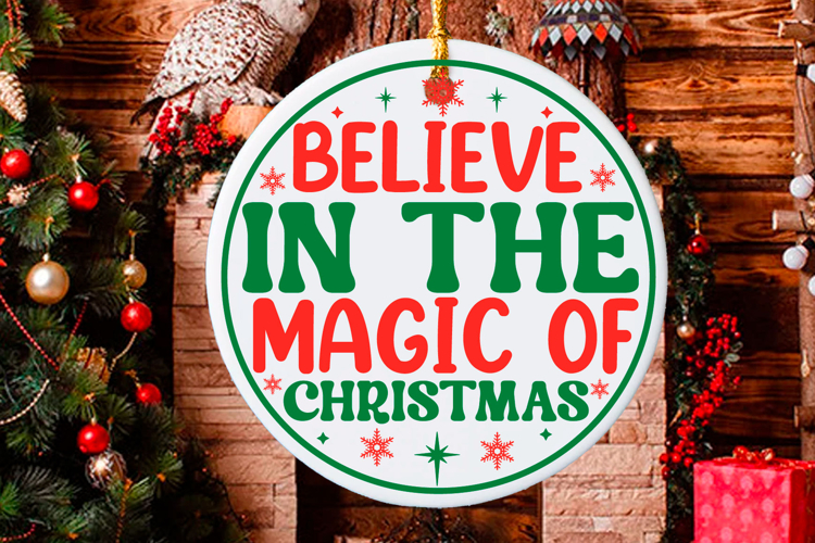 Christmas Round sign Svg Design Round Sign SVG quotes