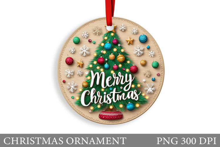 Christmas Tree Christmas Ornament. Christmas Sublimation