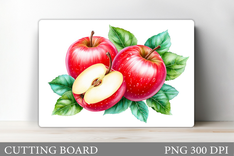Apple Cutting Board Design. Apple Sublimation