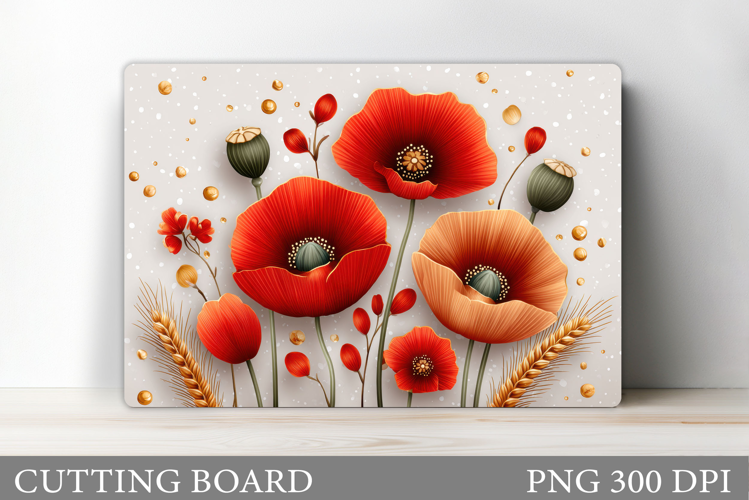 Flowers Cutting Board. Floral Cutting Board Sublimation