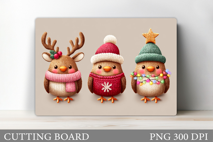 Christmas Bird Cutting Board. Christmas Cutting Board Design