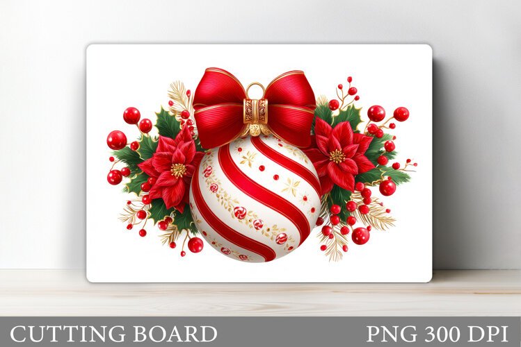 Christmas Cutting Board Design. Christmas Sublimation example image 1