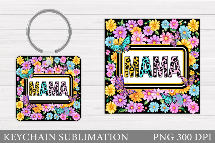 Mother's Day Keychain Design. Mother's Day Sublimation