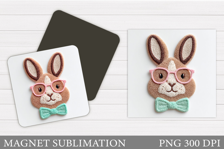 Cute Bunny Magnet Design. Cute Bunny Sublimation