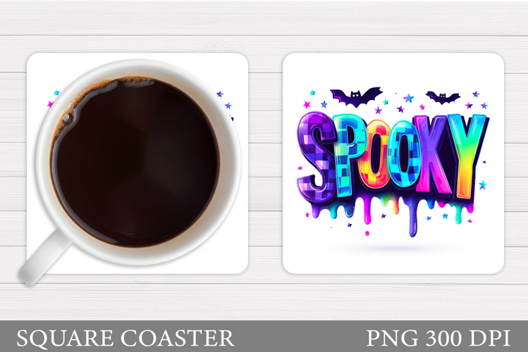 Halloween Coaster Design. Halloween Sublimation