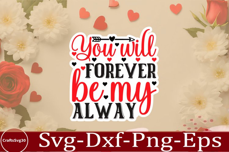 Valentine sticker SVG Design Valentine Love Sticker Svg