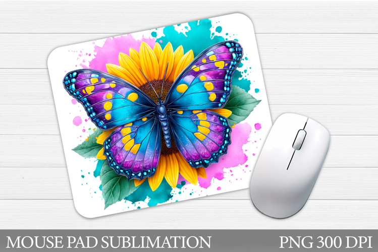 Butterfly Mouse Pad Design. Butterfly Sublimation
