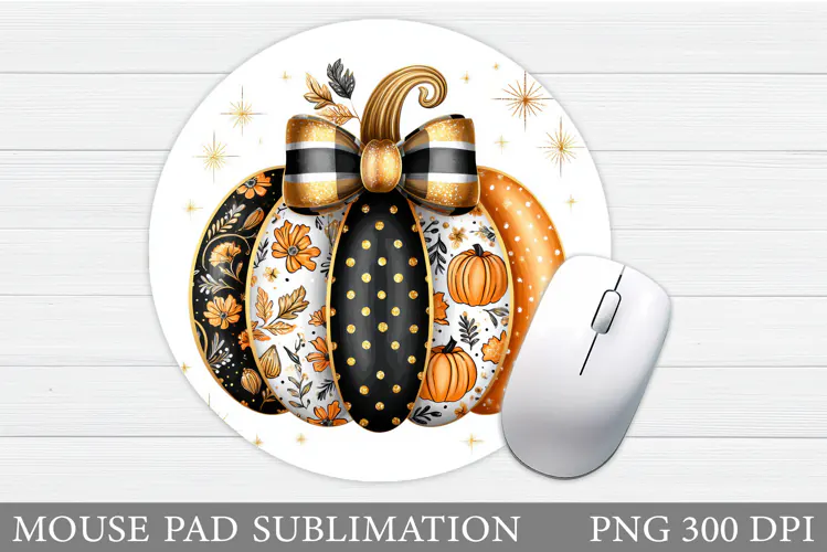 Pumpkin Mouse Pad Design. Pumpkin Sublimation