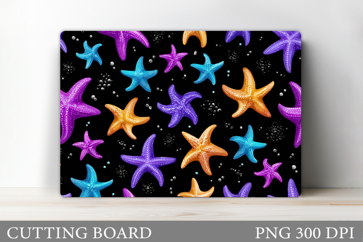 Starfish Cutting Board Design. Starfish Sublimation